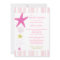 Pink Beach Starfish Stripes Baby Girl Baby Shower