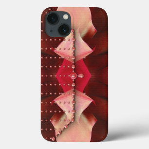 Pink Beaded Evening Purse iPhone 13 Case