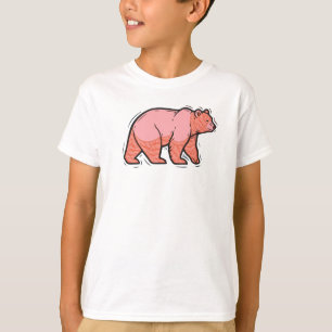 Pink Bear Pop Art T-Shirt
