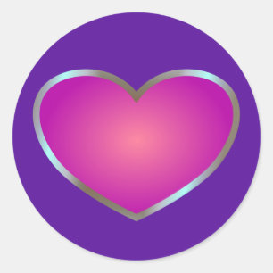 Pink Beat Classic Round Sticker