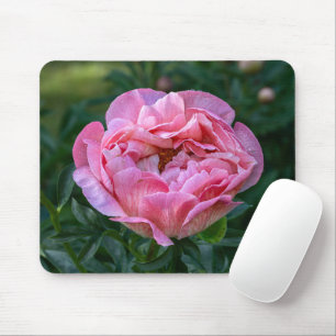 Pink Beauty: Captivating Peony Photography Mouse Mat