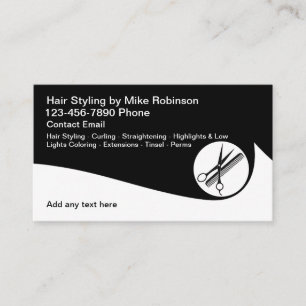 Pink Beauty Hairstylist Theme Business Cards