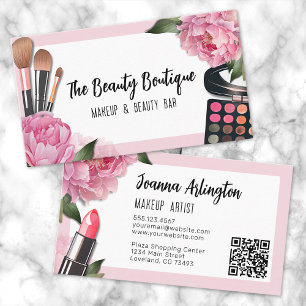 Pink Beauty Makeup Artist Business Card