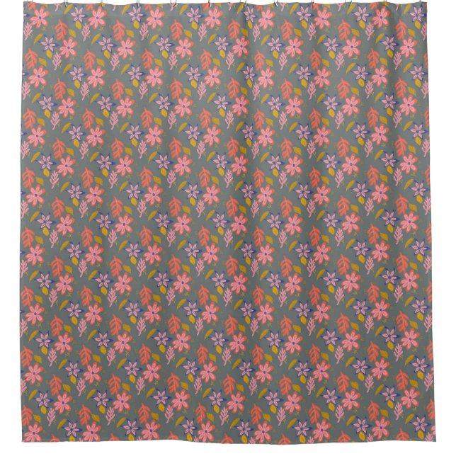 Pink Beauty Shower Curtains (Front)