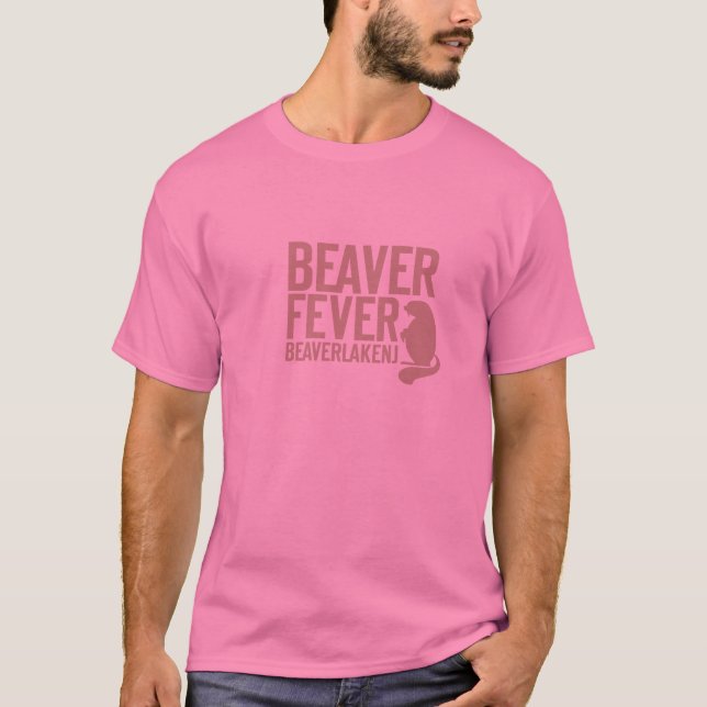 Pink Beaver Fever T-Shirt (Front)