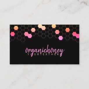 Pink Bee Farm Apiary Homemade Honeycomb Business Card