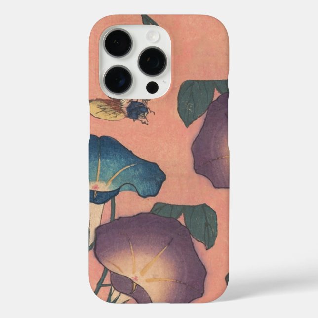 Pink Bee Flower Classic Hokusai Art Case-Mate iPhone Case (Back)