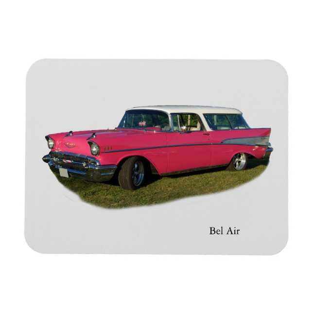 Pink Bel Air magnet (Horizontal)