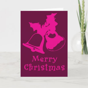 Pink Bells Christmas Card