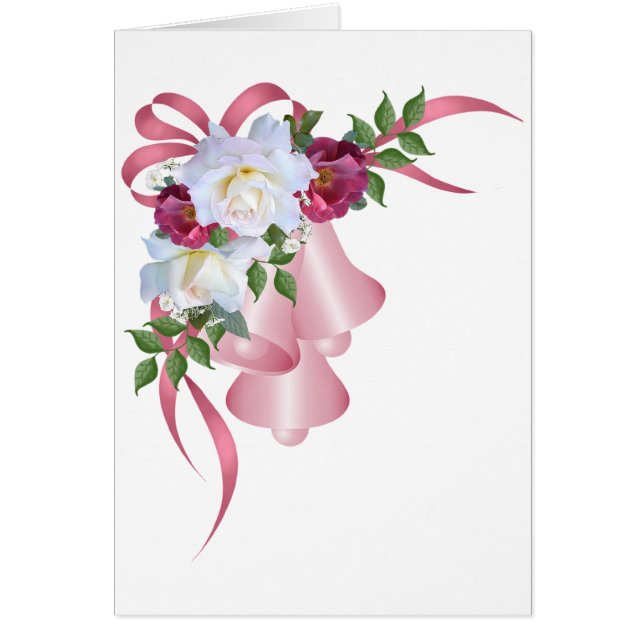 Pink Bells w/ Roses & Ribbons (Front)