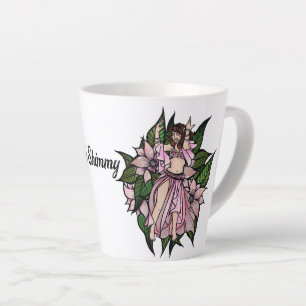 Pink Belly Dancer Shimmy Latte Mug