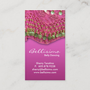 Pink Belly Dancing Business Card