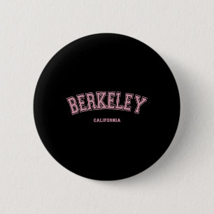 Pink Berkeley California Ca Varsity Style On Berke 6 Cm Round Badge
