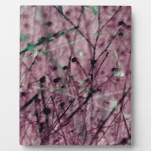 Pink Berry Field Plaque