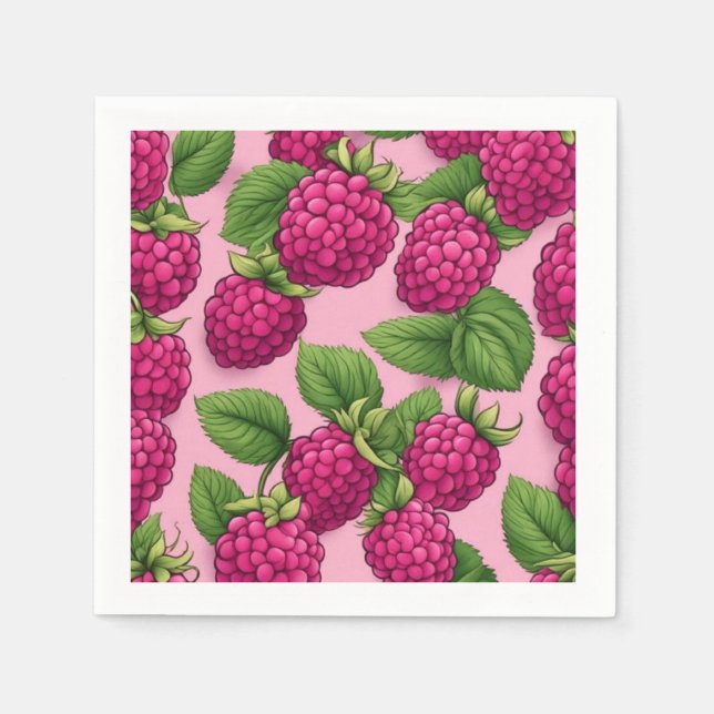 pink Berry Napkin (Front)