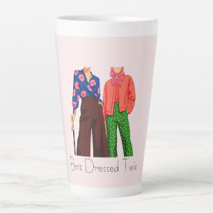 Pink Best Dressed Twin Latte Mug