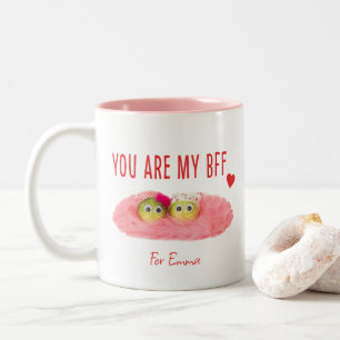 Pink best friend bff bestie birthday coffee mug