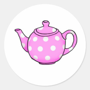 Pink Betty Teapot Square Sticker