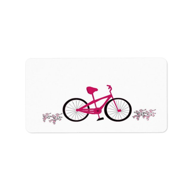 Pink Bicycle Label (Front)
