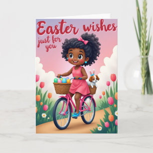 Pink Bike Easter Joy Card