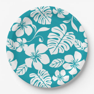 PINK BIKINI (AQUAMARINE) PAPER PLATE