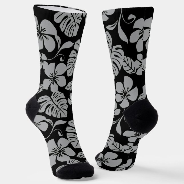 PINK BIKINI (BLACK/GRAY) SOCKS (Angled)