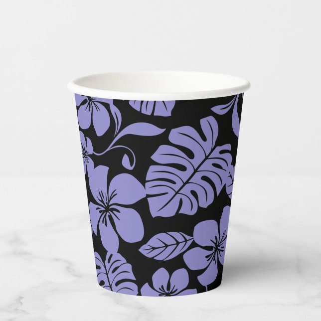 PINK BIKINI (BLACK/LAVENDER) PAPER CUPS (Front)