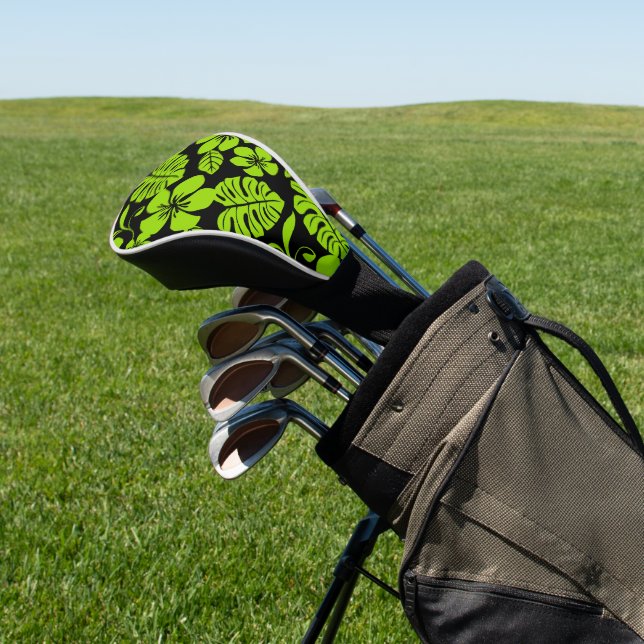PINK BIKINI (BLACK/LIME) GOLF HEAD COVER (In Situ)