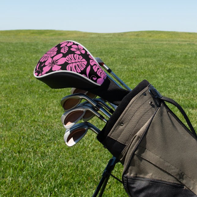 PINK BIKINI (BLACK/PINK) GOLF HEAD COVER (In Situ)