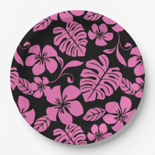 PINK BIKINI (BLACK/PINK) PAPER PLATE