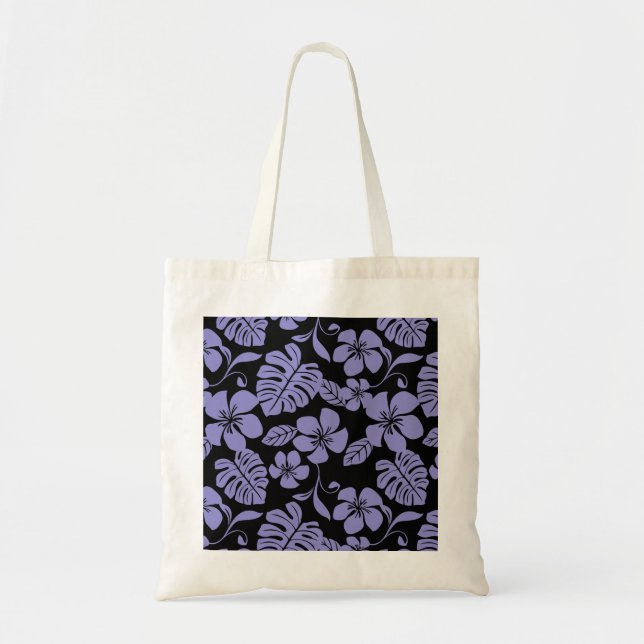 PINK BIKINI (BLACK/PURPLE) TOTE BAG (Front)