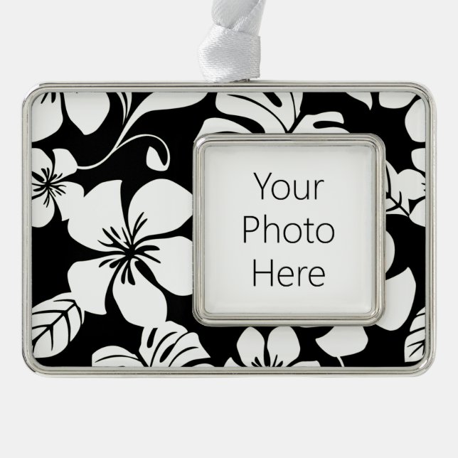 PINK BIKINI (BLACK) SILVER PLATED FRAMED ORNAMENT (Front)