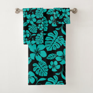 PINK BIKINI (BLACK/TEAL) BATH TOWEL SET