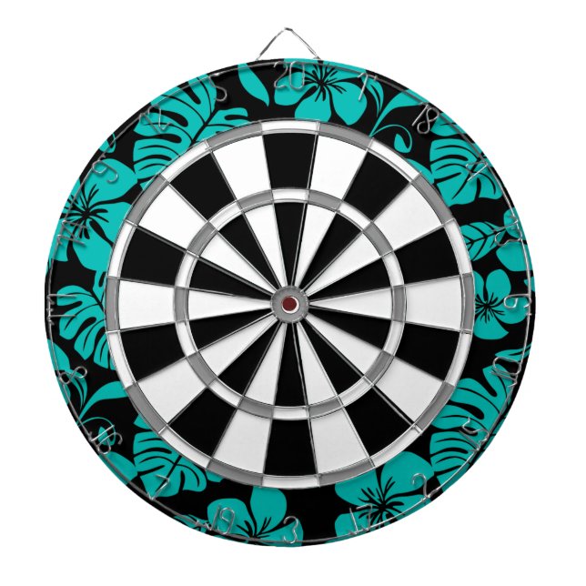 PINK BIKINI (BLACK/TEAL) DARTBOARD (Front)
