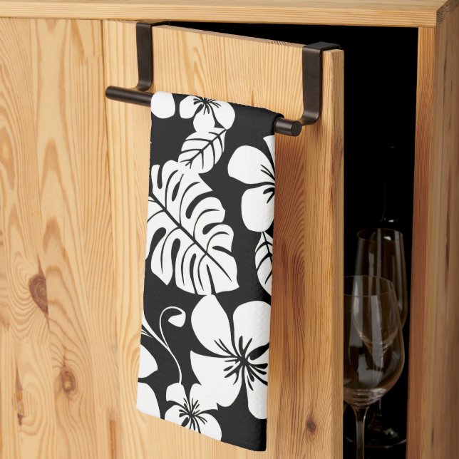 PINK BIKINI (BLACK/WHITE) Kitchen Towels (Thirds Fold)
