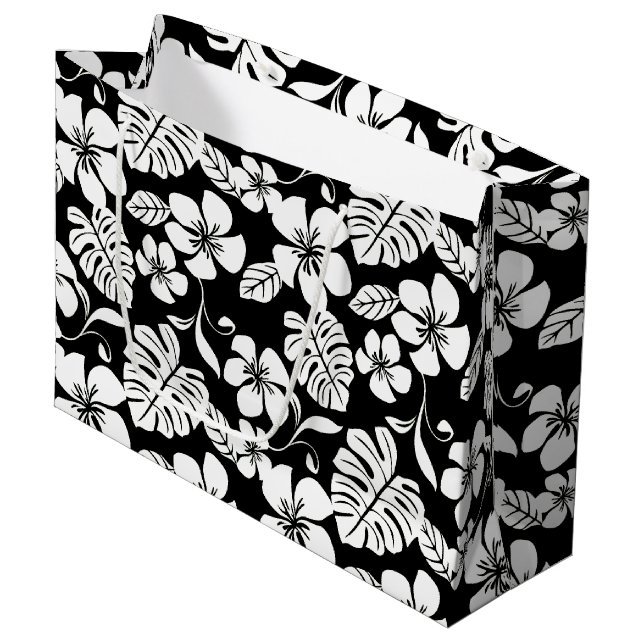 PINK BIKINI (BLACK/WHITE) LARGE GIFT BAG (Front Angled)