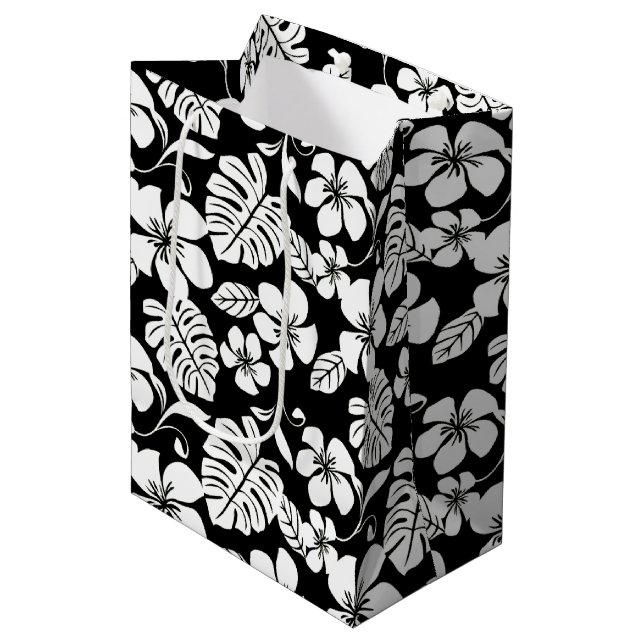 PINK BIKINI (BLACK/WHITE) MEDIUM GIFT BAG (Front Angled)