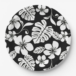 PINK BIKINI (BLACK/WHITE) Paper Plate