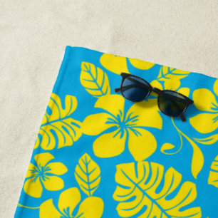 PINK BIKINI (BLUE/YELLOW) BEACH TOWEL