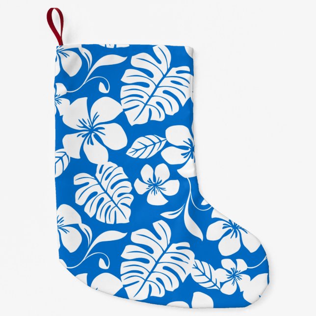 PINK BIKINI (BRIGHT BLUE) SMALL CHRISTMAS STOCKING (Front)