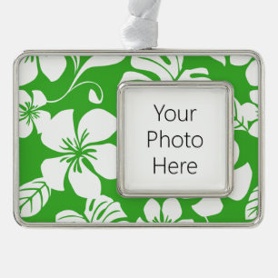 PINK BIKINI (CITRUS GREEN) SILVER PLATED FRAMED ORNAMENT