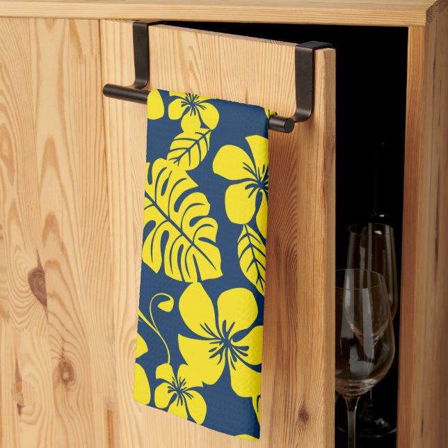 PINK BIKINI (DARK BLUE/YELLOW) TEA TOWEL (Thirds Fold)