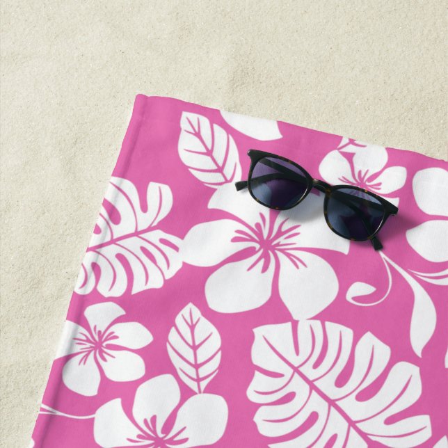 PINK BIKINI (FLAMINGO PINK) BEACH TOWEL (In Situ)