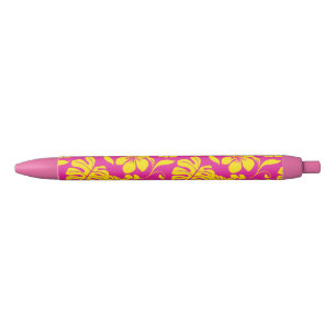 PINK BIKINI (HOT PINK/YELLOW) BLACK INK PEN