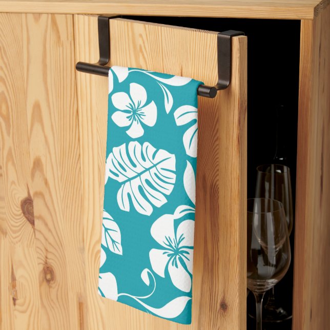 PINK BIKINI PATTERN (AQUAMARINE) TEA TOWEL (Thirds Fold)