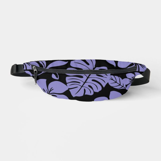 PINK BIKINI PATTERN IN BLACK/LAVENDER BUM BAGS (Front)