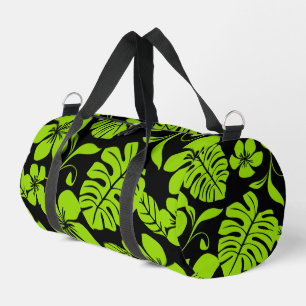 PINK BIKINI PATTERN IN BLACK/LIME DUFFLE BAG