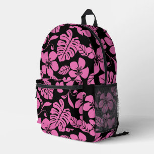 PINK BIKINI PATTERN IN BLACK/PINK PRINTED BACKPACK