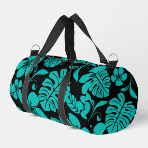 PINK BIKINI PATTERN IN BLACK/TEAL DUFFLE BAG