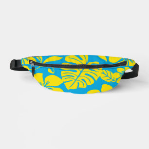 PINK BIKINI PATTERN IN BLUE/YELLOW BUM BAGS
